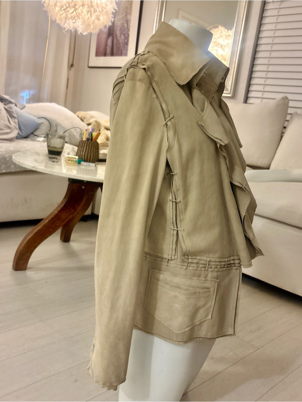 Free People Sand Ruffle-Front Utility Jacket - Picture 6 of 10